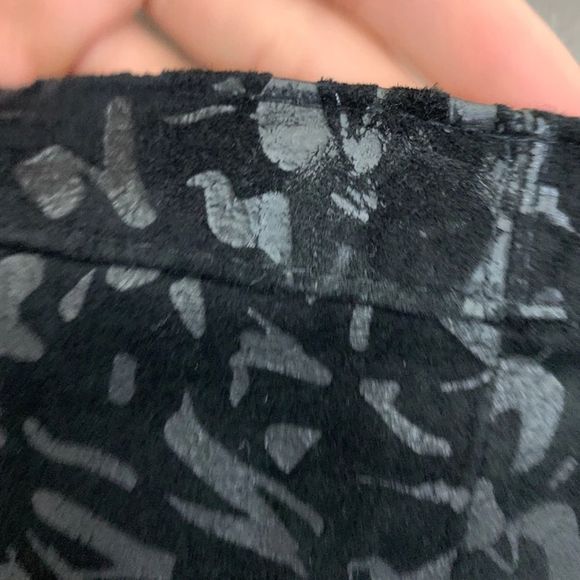 Vintage 80s 90s suede mini skirt. 1980s 1990s animal print skirt. - Picture 6 of 6